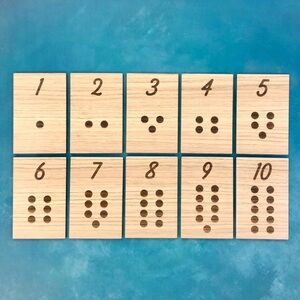 Montessori learning tiles- Counting numbers